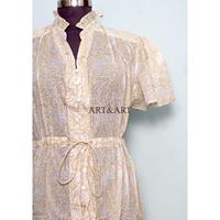 Robe courte la plus vendue avec taille personnalisée disponible auprès d'un fournisseur indien, robe florale à prix de gros.