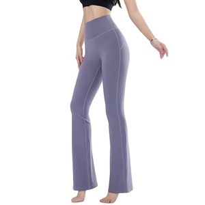 2026 invierno Fitness al aire libre pantalones de Yoga de secado rápido mallas acampanadas transpirables para correr decoradas con diseño pintado - Product Image 1