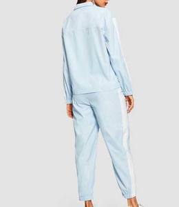 Wholesale Price Winter Streetwear Solid Lightweight Tracksuit Hooded Drawstring <b>Jacket</b> Jogger Set Athletic Sportswear Training - Product Image 4