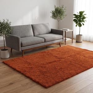 Alfombra Antideslizante de Lana Azul Marino, Tejida a Mano, con Textura Suave, para Sala de Estar y Dormitorio, Decoración Moderna y Minimalista para el Hogar - Product Image 1