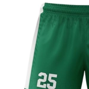 Pantalones Cortos de Lacrosse Unisex Verdes y Blancos, de Poliéster, Ajuste Atlético, Ropa Deportiva, Uniforme de Equipo, Ropa para Entrenamiento y Juego - Product Image 5