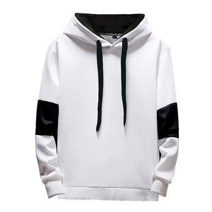 Sweat-shirt à capuche à manches longues pour homme, coupe classique, style décontracté d'hiver, 100% coton tricoté, couleurs personnalisées - Product Image 1