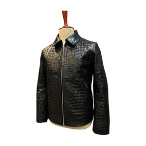Stylish <b>Leather</b> Outerwear With Artistic Raised Pattern And Smooth Finish For Modern Fashion Collections Embossed <b>Leather</b> <b>Jacket</b> - Product Image 1