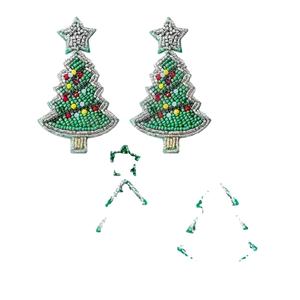 Pendientes colgantes de Navidad Nueva llegada Cuentas hechas a mano transfronterizas Oro Moda creativa para fiestas Estilo Cristiano - Product Image 1