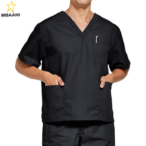 <b>Scrubs</b> <b>Set</b> for Women Medical Uniform–Stretch V-Neck Top & Straight Leg Pants with 9 Pockets for Nurse - Product Image 4