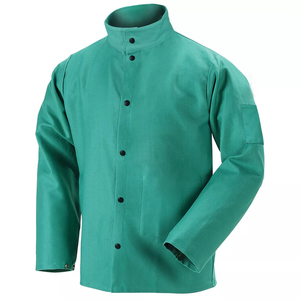 Vêtements de protection cousus à la machine, manteaux de soudeur, vestes de soudage ignifuges, imperméables et respirantes, à prix de gros - Product Image 6