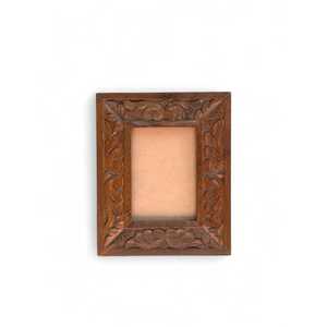 Hand Carved Floral Wooden <b>Picture</b> <b>Frame</b>, Vintage Style Handmade Wooden Photo <b>Frame</b> | Solid Wood <b>Picture</b> <b>Frame</b> | <b>Rustic</b> Home Déco - Product Image 5