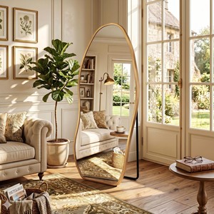 Sheesham Wood with Brass Hinges wooden wall <b>mirrors</b> and <b>mirror</b> frames OEM Custom Wholesale | Aqdus Saleem India - Product Image 4