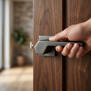 Premium Brass Door <b>Handle</b> Set with Mortise <b>Lock</b> | Luxury Lever <b>Handle</b> Hardware for Interior Doors, Office & Hotel Interior Decor - Product Image 3