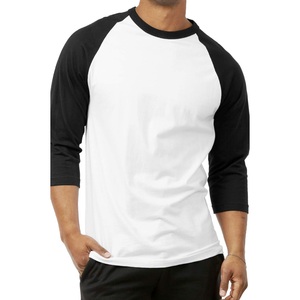 Camiseta de Manga Corta Raglán para Hombre de Primera Calidad, Tela Suave, Estilo Béisbol, Fabricante de Camisetas Lisas para Hombre - Product Image 2