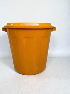 Contenedor Redondo de Plástico para Almacenamiento de Arroz, Apto para Alimentos, con Tapa Gruesa, para Almacenamiento en la Cocina - Product Image 3