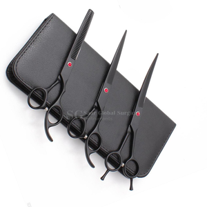 Ensemble de ciseaux de coiffure professionnels en acier inoxydable, lame tranchante, pour droitiers, manche long, usage en salon, étui noir inclus, 28 - Product Image 6