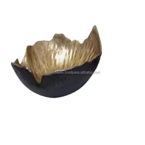 ชามสลัดอะลูมิเนียมทรงกลม สีตามสั่ง เป็นมิตรกับสิ่งแวดล้อม สำหรับงานปาร์ตี้ ใช้ในครัวและบนโต๊ะอาหาร ทำด้วยมือ - Product Image 2