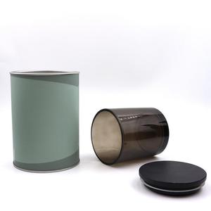 Wholesale Matte Black Frosted Glass Candle <b>Jars</b> Metal Lid <b>Empty</b> <b>Jar</b> for Custom Candles-100% Organic Soy Wax 60 Hours Burn - Product Image 1
