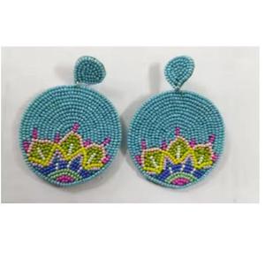 Pendientes Artesanales de Resina Acrílica con Forma de Corazón y Cuentas Étnicas Clásicas para el Día de San Valentín, Hechos en India para Mujeres y Niñas - Product Image 6