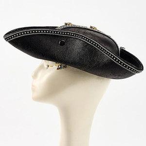 Nouveau stock – Chapeau tricorne léger et écologique avec couronne rigide, bordure décorative et doublure intérieure douce pour un port confortable – Idéal pour les fêtes d'adultes - Product Image 3