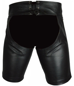 Original Canvas Cargo <b>Chaps</b> Shorts Drawstring Closure Sexy Men Black Knee-Length Soft Feel Hot Shorts <b>Waterproof</b> Eco-Friendly - Product Image 2