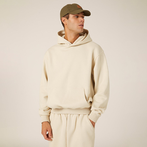 New Arrival <b>Men</b> Sweat-Suit Set Long Sleeve Pullover Boxy Fit Hoodie high waist <b>jogger</b> pant Set Cotton/<b>Polyester</b> Tracksuits <b>Men</b> - Product Image 4