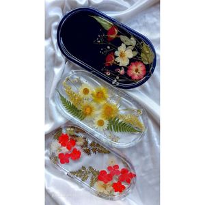 Luxury Resin <b>Decorative</b> Trays in Oval and Round Shapes for Contemporary Homes - Product Image 3