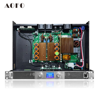 Amplificateur de puissance numérique 2x600W avec écran LCD, professionnel, double canal, audio haute résolution, stable 2 ohms, pour enceintes DJ, PA, subwoofers et spectacles en direct