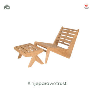 Chaise longue d'extérieur moderne en teck massif imperméable avec table d'appoint, mobilier de luxe pour jardin, resort, villa, hôtel, patio - Product Image 6
