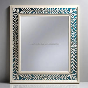 Miroir incrusté d'os moderne fabriqué à la main de qualité supérieure en Inde pour les décorations de mariage des hôtels des designers d'intérieur - Product Image 2