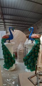 Estatua de pavo real de gran tamaño para decoración de bodas, uso en exteriores e interiores - Product Image 3