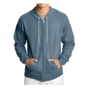 เสื้อฮู้ดไหมพรมผู้ชายสำหรับฤดูหนาว ระบายอากาศได้ดี แขนยาว สวมหัว พิมพ์โลโก้ได้ตามต้องการ เป็นมิตรกับสิ่งแวดล้อม ดีไซน์กระเป๋า - Product Image 3