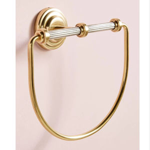 Porte-serviettes mural en acier carbone finition signature de luxe, durable, écologique, conçu pour les maisons exclusives, style moderne - Product Image 1