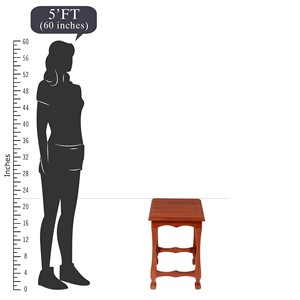 Premium Teak Wood Bar <b>Stool</b> <b>with</b> Hand-Carved Armrests - Wholesale Furniture - Product Image 3
