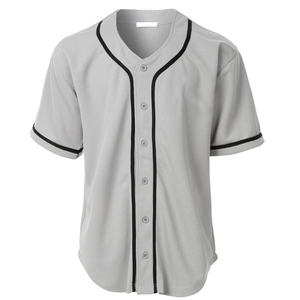 Vêtements de baseball/softball personnalisables grande taille à manches courtes avec logo frontal 100% polyester - Product Image 2