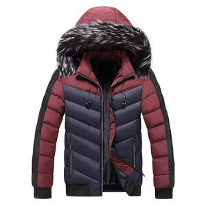 Chaqueta de Invierno Resistente para Hombre, Cortavientos, con Capucha de Piel Sintética, Parka de Invierno a Prueba de Nieve con Ribete de Piel Sintética - Product Image 1