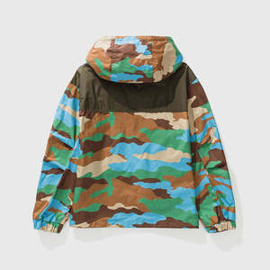 Custom Men's Camouflage Windbreaker Jacket Lightweight Hooded Outdoor Tactical Streetwear Camo Waterproof Windproof Sport Coat - Product Image 5