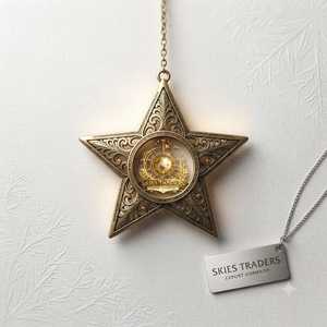 Pendentif étoile 3D multicouche en laiton pour espaces intérieurs, ambiance festive et décorations saisonnières - Product Image 6