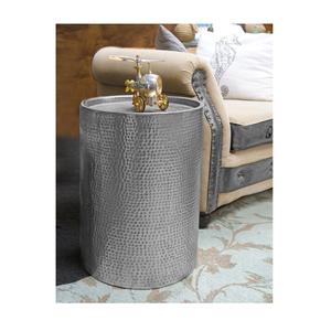 Table d'appoint en aluminium au design martelé, design contemporain, table basse portable de luxe moderne pour salon, table de chevet - Product Image 1