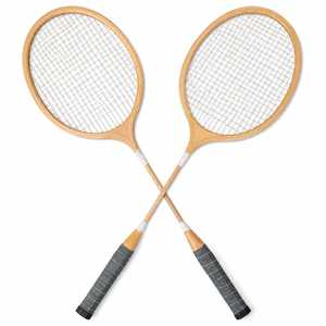 Raqueta de Bádminton de Madera Unisex Personalizable en Todos los Tamaños y Colores, con Empuñadura Suave Antideslizante, Red Resistente y Logotipo Personalizado - Product Image 3