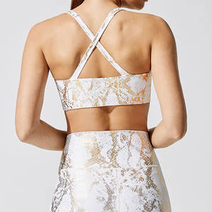 Muestra Gratis, Sujetador Deportivo de Yoga con Estampado de Piel de Serpiente 2024, Ropa Deportiva para Fitness, Entrenamiento, Running, Gimnasio - Product Image 4