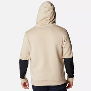 Sweat-shirt à capuche patchwork pour homme, coton lourd de qualité supérieure, style streetwear oversize, couleurs contrastées - Product Image 5