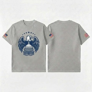 T-shirt en coton à imprimé graphique de qualité supérieure pour hommes, col rond, manches courtes, tissu respirant et doux, vêtement décontracté pour tous les jours - Product Image 1