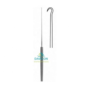 Micro crochets d'oreille de haute qualité 15cm/6 \ "pour l'utilisation chirurgicale ORL SHAMBAUGH marque acier inoxydable 1.0mm 45 degrés Source d'alimentation manuelle - Product Image 2