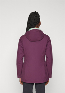 Wholesale Women's Hooded <b>Waterproof</b> Windbreaker Breathable Softshell <b>Jacket</b> with Wool Lining for Winter Outdoor Mountain Hiking - Product Image 2