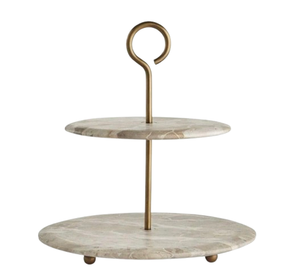 Support à gâteau doré de style moderne pour hôtel, mariage, anniversaire, décoration de table, présentoir à cupcakes et muffins avec dôme - Product Image 2