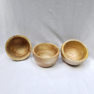 ชามไม้ชามไม้อะคาเซียชามสลัดไม้มะม่วงชามเสิร์ฟบนโต๊ะอาหารดีไซน์เป็นเอกลักษณ์ - Product Image 1