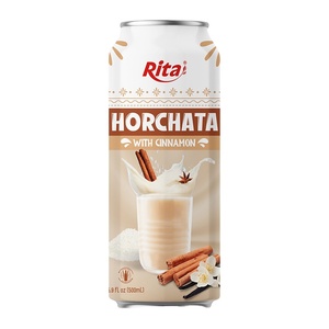 Proveedor Bebidas Refrescos 500ml Enlatado La mejor horchata con canela Etiqueta privada Suministro directo de fábrica - Product Image 1