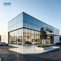 Fabricante de Edificios de Acero Prefabricados con Certificación CE ISO, Salas de Exhibición para Concesionarios de Autos 4S, Almacenes, Salas de Venta, Salas de Exhibición Metálicas