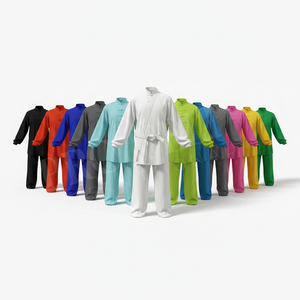 Ropa de Artes Marciales, Tela Personalizada, Uniforme de Kung Fu Transpirable para Entrenamiento de MMA, Uniforme de Karate de Primera Calidad para Todas las Temporadas, OEM - Product Image 1