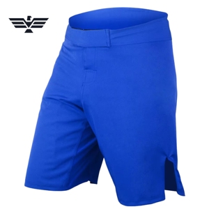 Pantalones Cortos de Compresión MMA Azul Rey Personalizados, Cintura Elástica, 100% Poliéster, Bolsillo Protector para Copa, para Rendimiento Atlético Juvenil y Adulto - Product Image 4