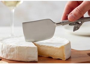 Ensemble de couteaux à fromage en acier inoxydable avec manche en forme de branche de chêne moderne, outil de cuisine durable pour servir le fromage et usage hôtelier - Product Image 5
