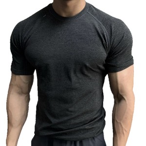 Camiseta Deportiva de Compresión para Hombre, de Secado Rápido, Elástica, Transpirable, Ajustada, de Manga Corta, para Gimnasio, Entrenamiento, Running - Product Image 3