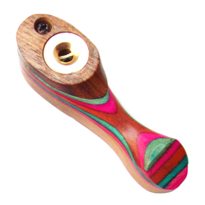 Pipa de Tabaco de Madera Hecha a Mano con Filtro de Latón – Pipa Herbal de Madera Natural, Accesorio para Fumar Portátil y Artesanal - Product Image 3